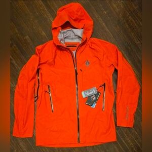 NEW Men's L Black Diamond Highline Stretch 3L Rain Shell Jacket- MSRP $529